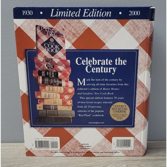 VTG‎ 1930 2000 Limited Edition Better Homes and Gardens New Cookbook Pre-Owned - Picture 2 of 16